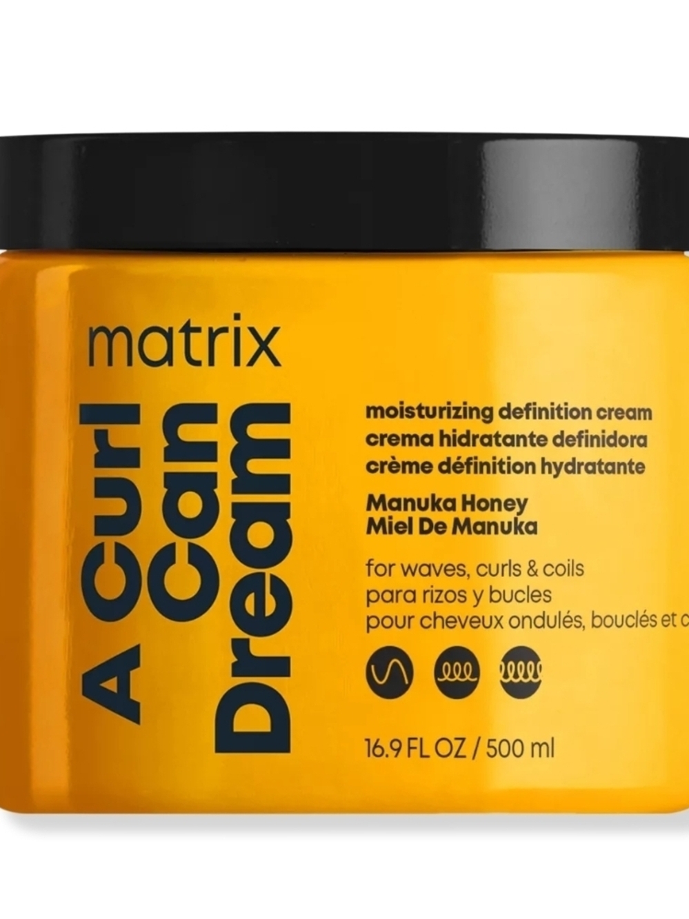 Matix A Curl Can Dream Moisturizing Definition Cream - Yellow with Black Lid